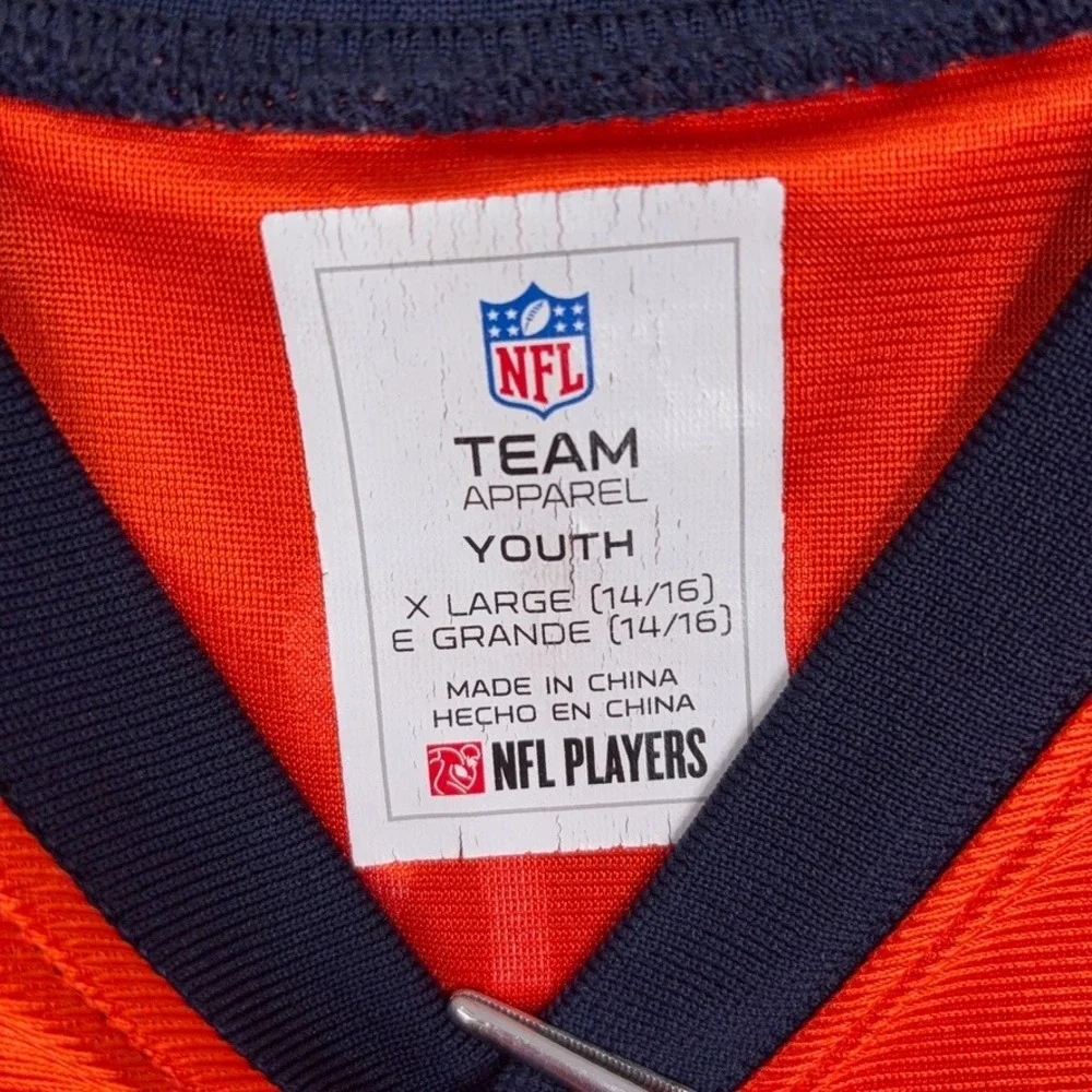 Denver Broncos Jersey Youth XL Orange Anderson #22 Sports NFL Team Apparel